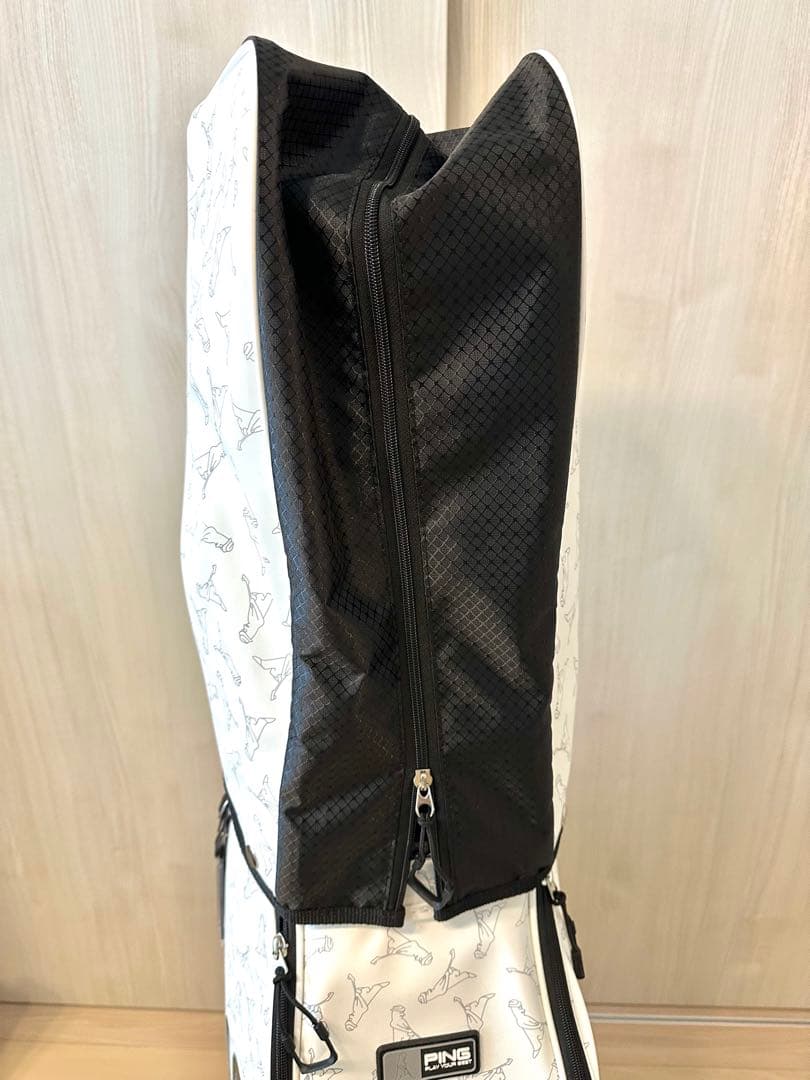 新品／未使用品｜PINGピン｜ゴルフキャディバッグ 9型ホワイト／ブラック