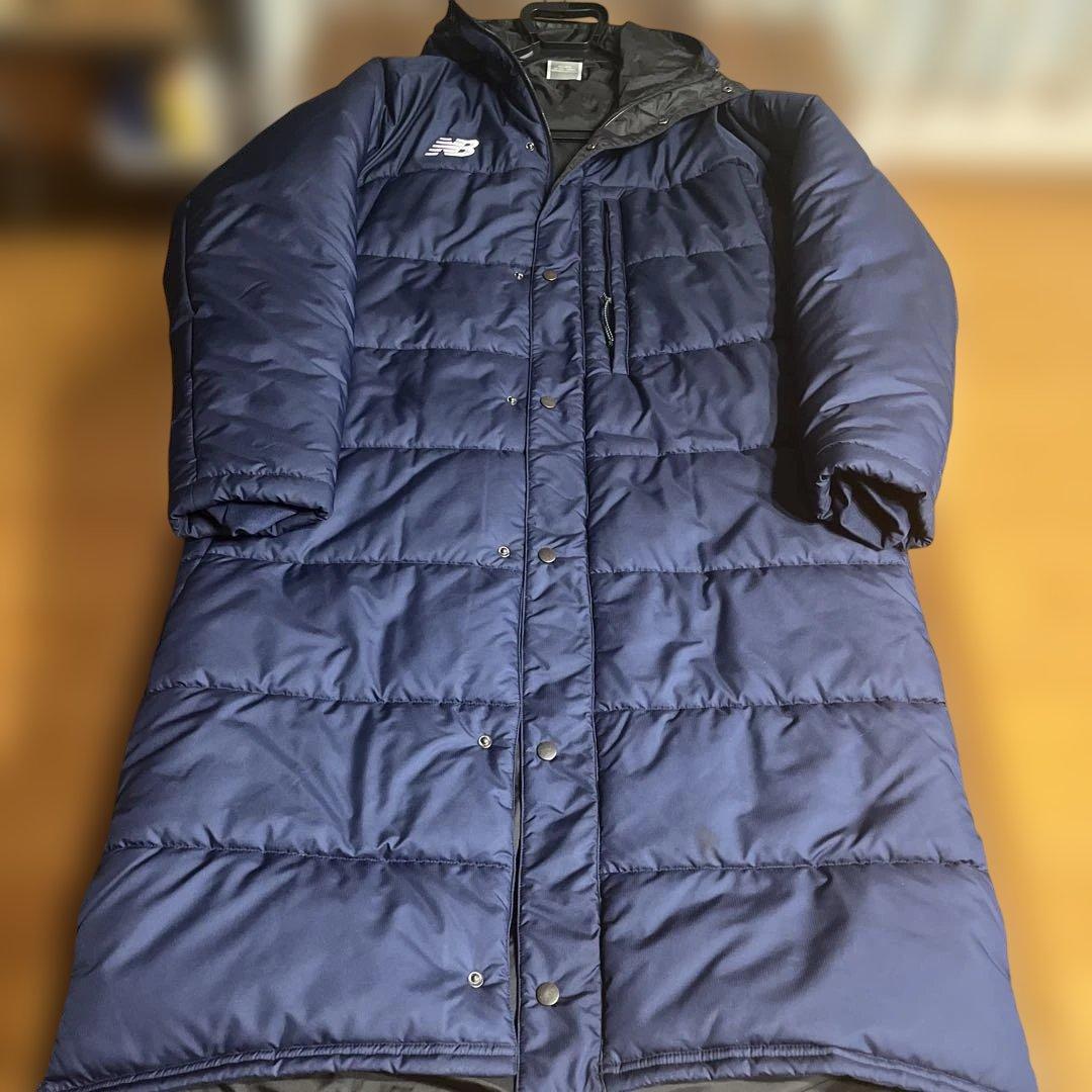 ニューバランス　ベンチコート　L ネイビー