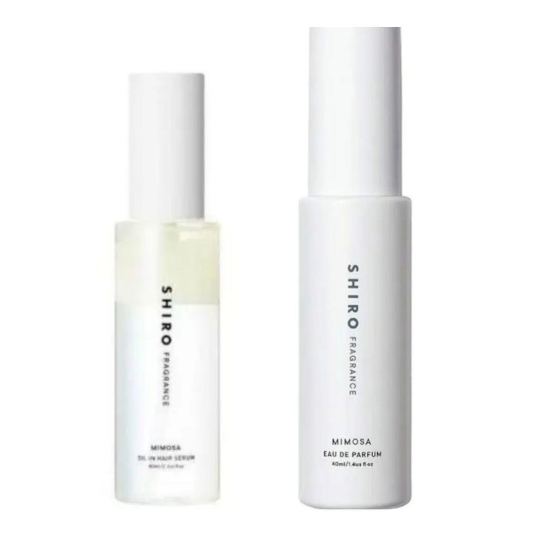 新品未使用SHIRO ミモザ オードパルファン オイルインヘアセラム2本セット