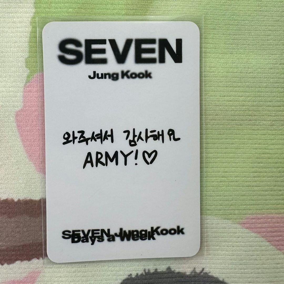 BTS SEVEN 限定 サノク ジョングク JUNGKOOKトレカ