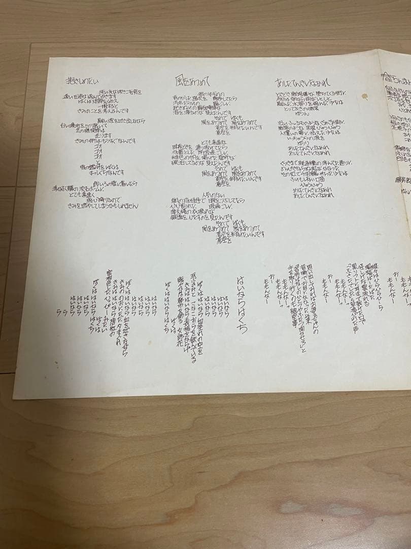 はっぴいえんど 風街ろまん オリジナル URG-4009 LP レコード