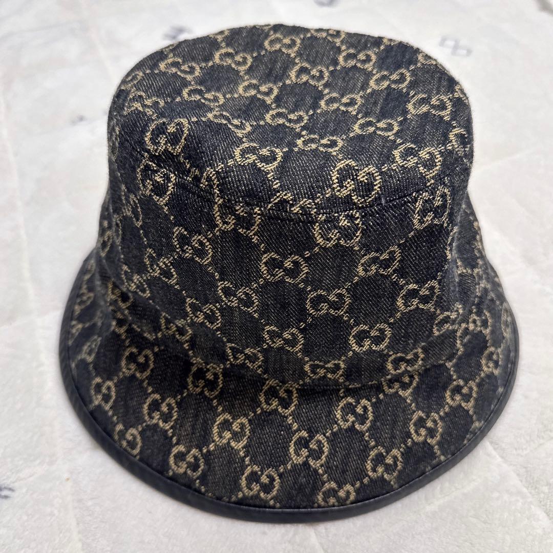 【美品】GUCCIバケットハットLサイズ