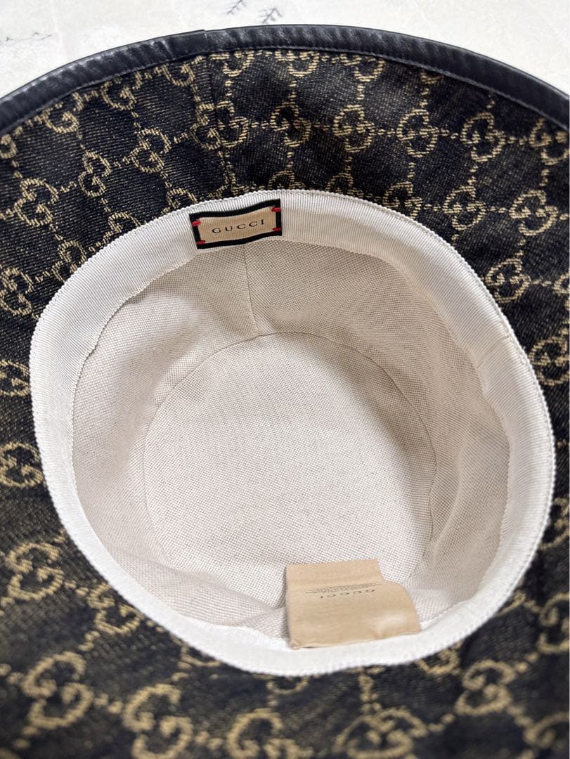 【美品】GUCCIバケットハットLサイズ
