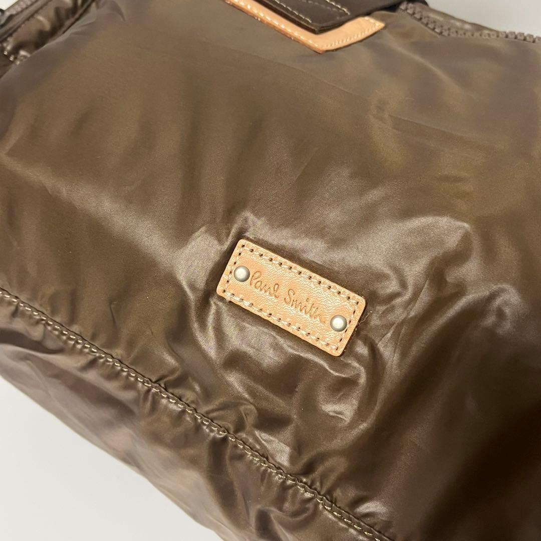 未使用保管✨　Paul Smith 　ボストンバッグ　ブラウン　レザー