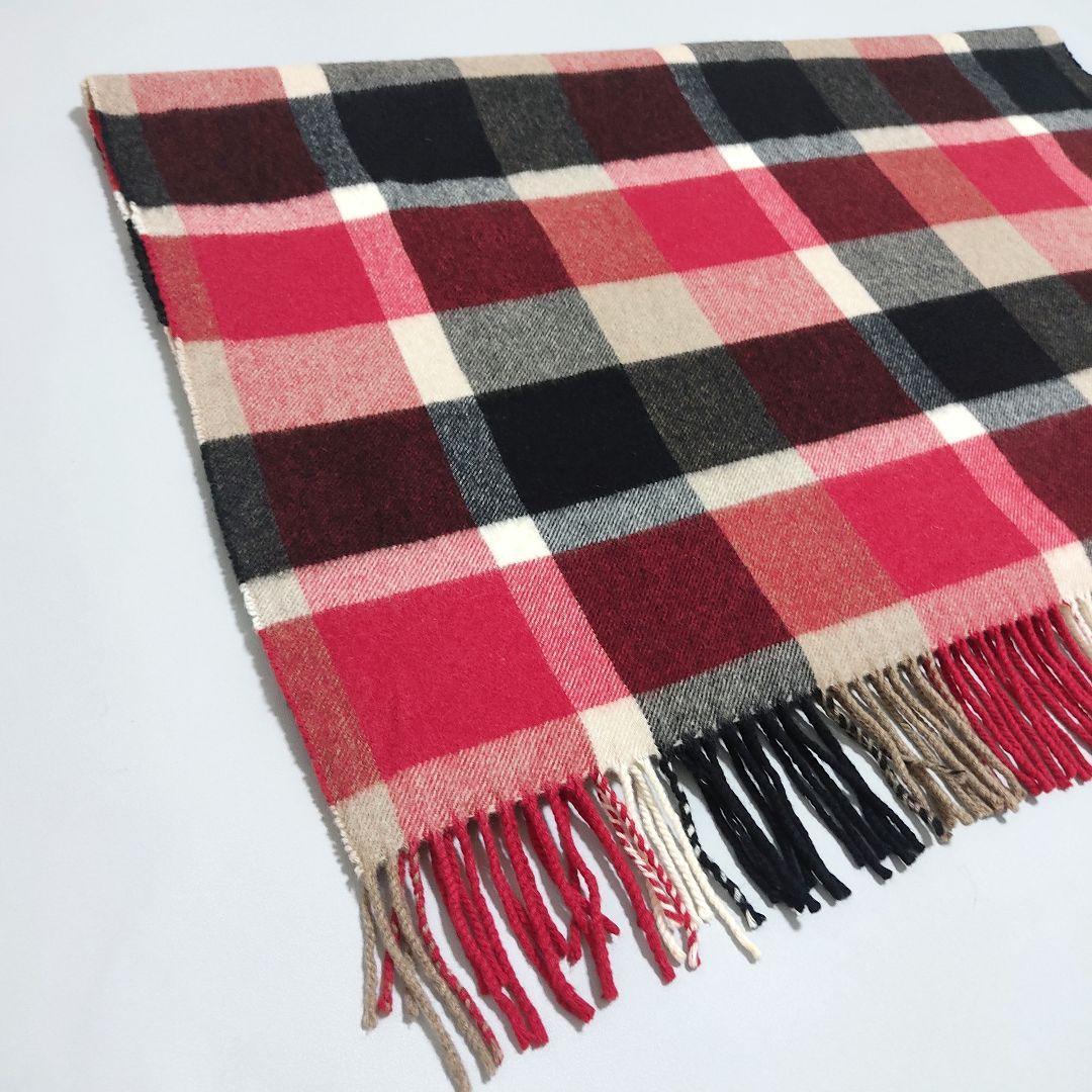 ジョンストンズオブエルガン　ブルーレーベルクレストブリッジ　大判ストール