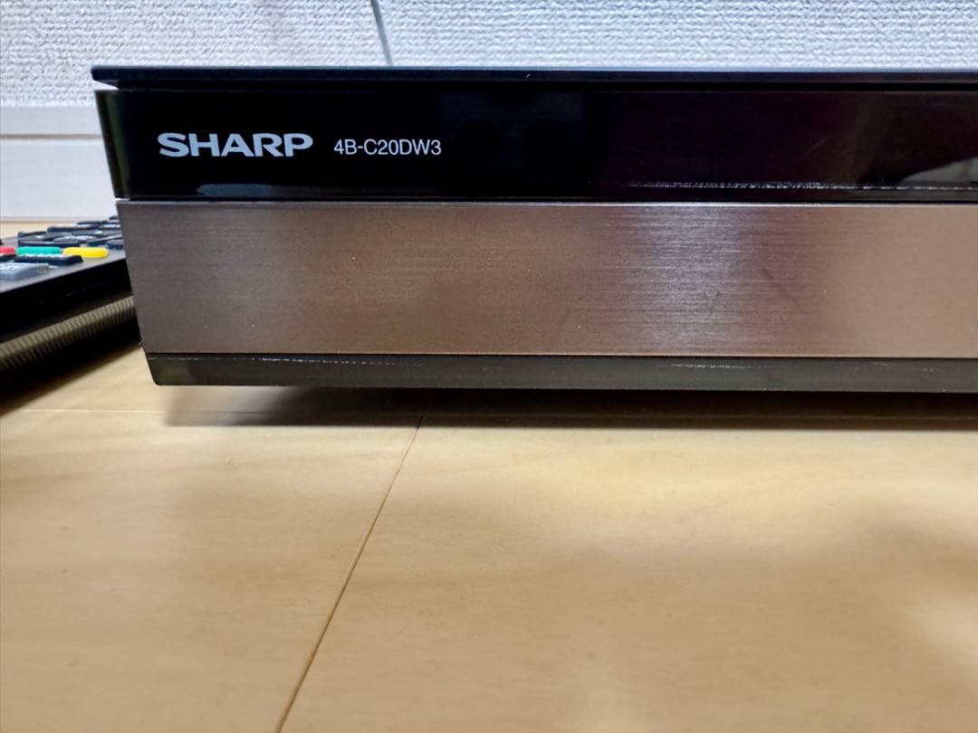 シャープ 4Kブルーレイレコーダー 4B-C20DW3 2TB メーカー修理済