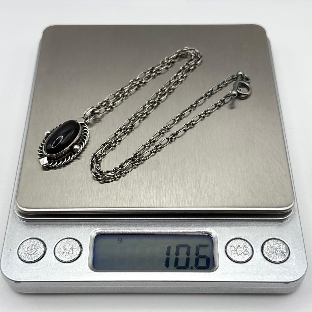 専用箱付★ジョージジェンセン 2004 ネックレス ブラックオニキス シルバー