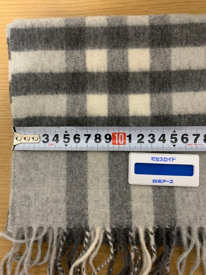 【美品】バーバリー　カシミヤマフラー