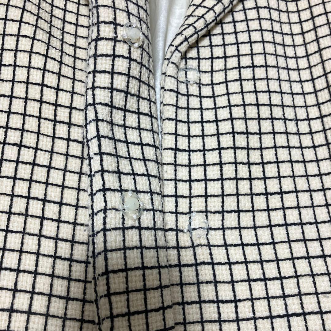 ミュウミュウ　格子柄　コート