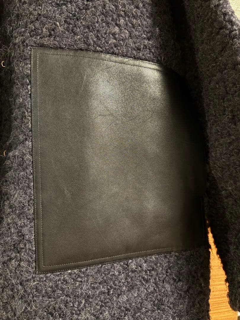 DRAWER 24FW レザーポケットジャケット　ネイビー36