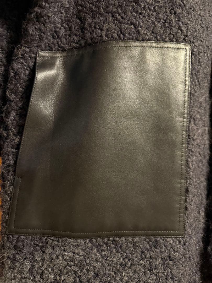 DRAWER 24FW レザーポケットジャケット　ネイビー36