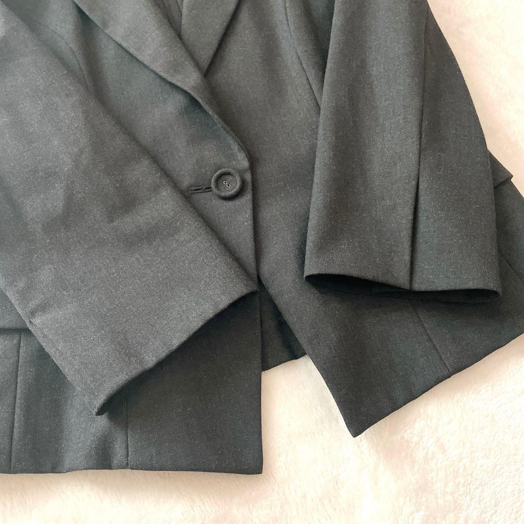 極美品⭐︎FOXEY NEW YORK チャコール ベルト付 スカートスーツ L