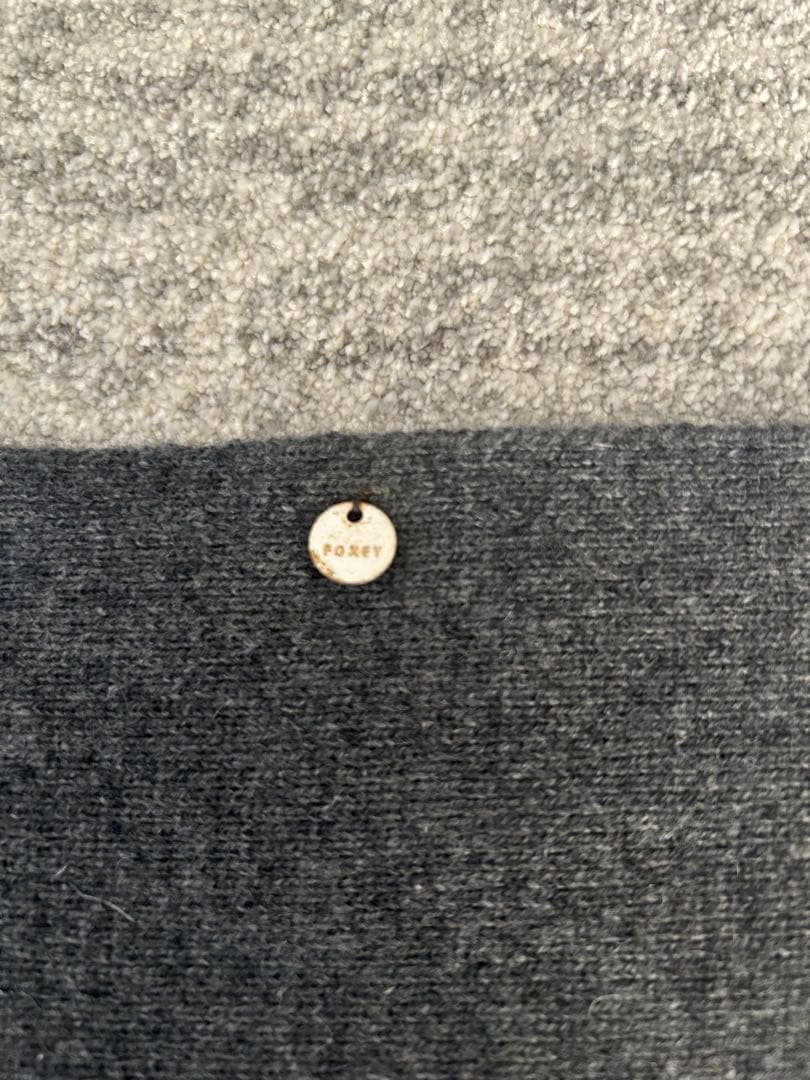 フォクシー　ファー付きカシミアマフラー