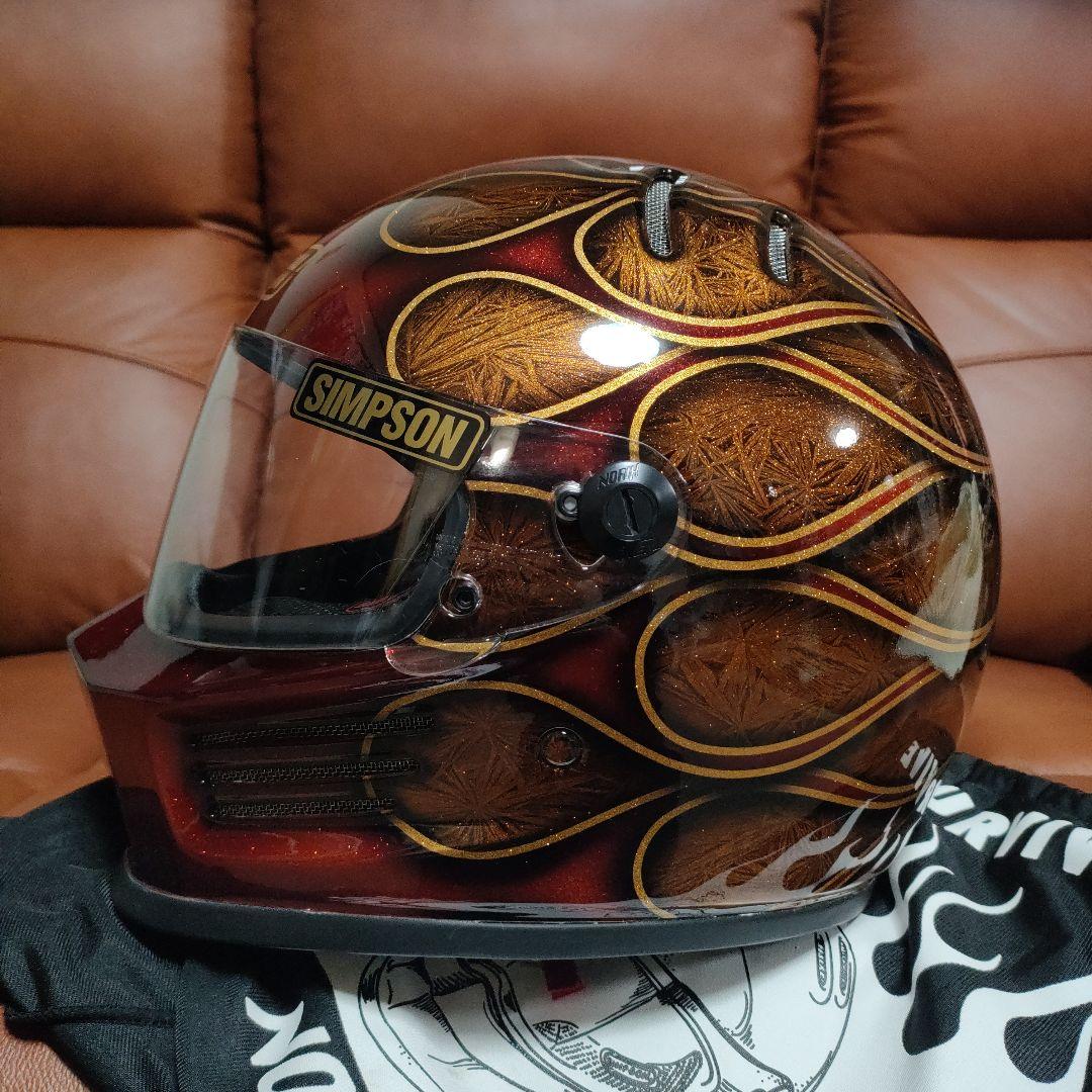 45　シンプソン　ヘルメット　バンディットプロ　カスタム