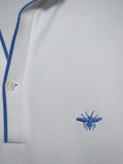 【特価】Dior HOMME/ディオールオム：Bee刺繍ポロシャツ・サイズM