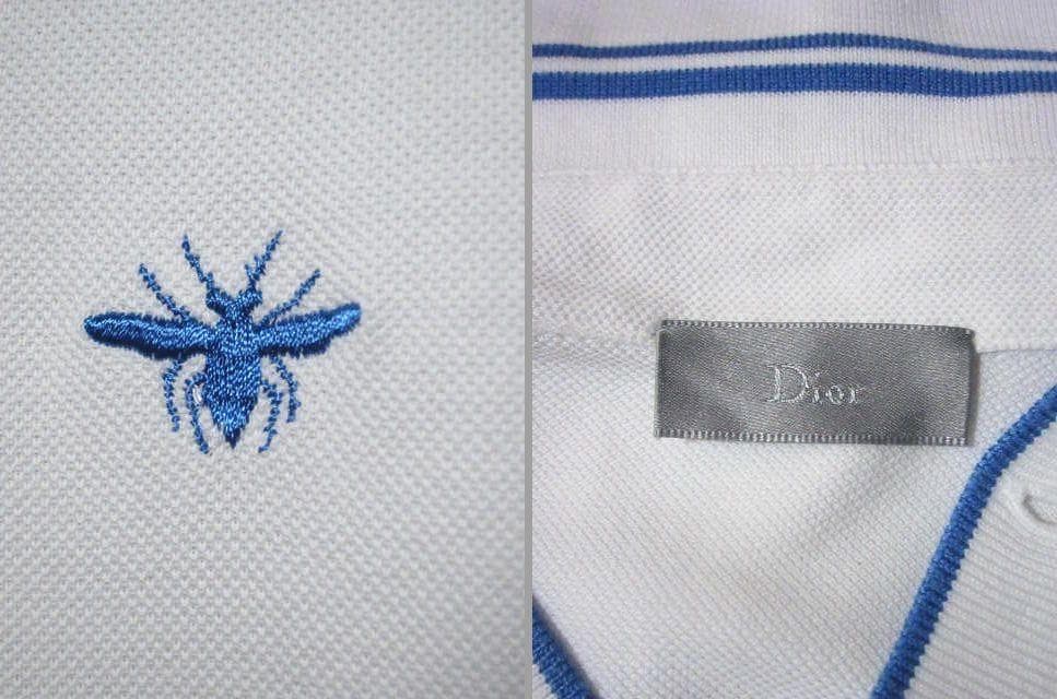 【特価】Dior HOMME/ディオールオム：Bee刺繍ポロシャツ・サイズM