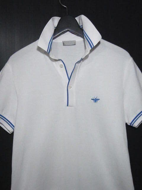 【特価】Dior HOMME/ディオールオム：Bee刺繍ポロシャツ・サイズM