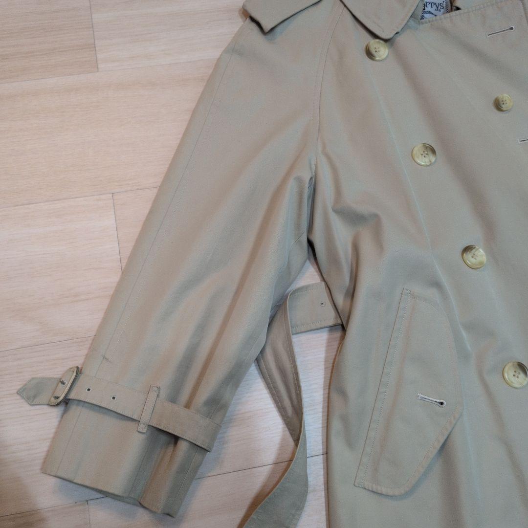 バーバリー　トレンチコート　ダブル　ノバチェック　ベージュ　レディースM.L相当