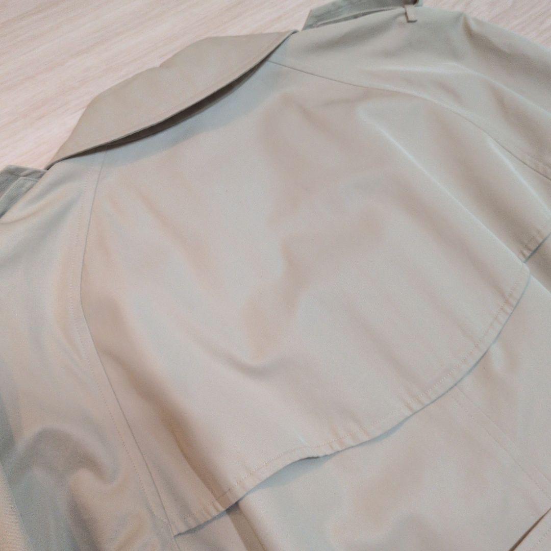 バーバリー　トレンチコート　ダブル　ノバチェック　ベージュ　レディースM.L相当