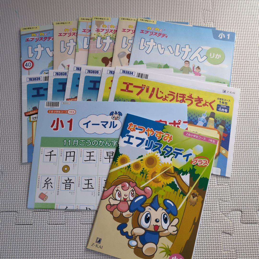 【Z会小学1年生コース】エブリスタディワーク/みらい思考力等≪4～9月号≫