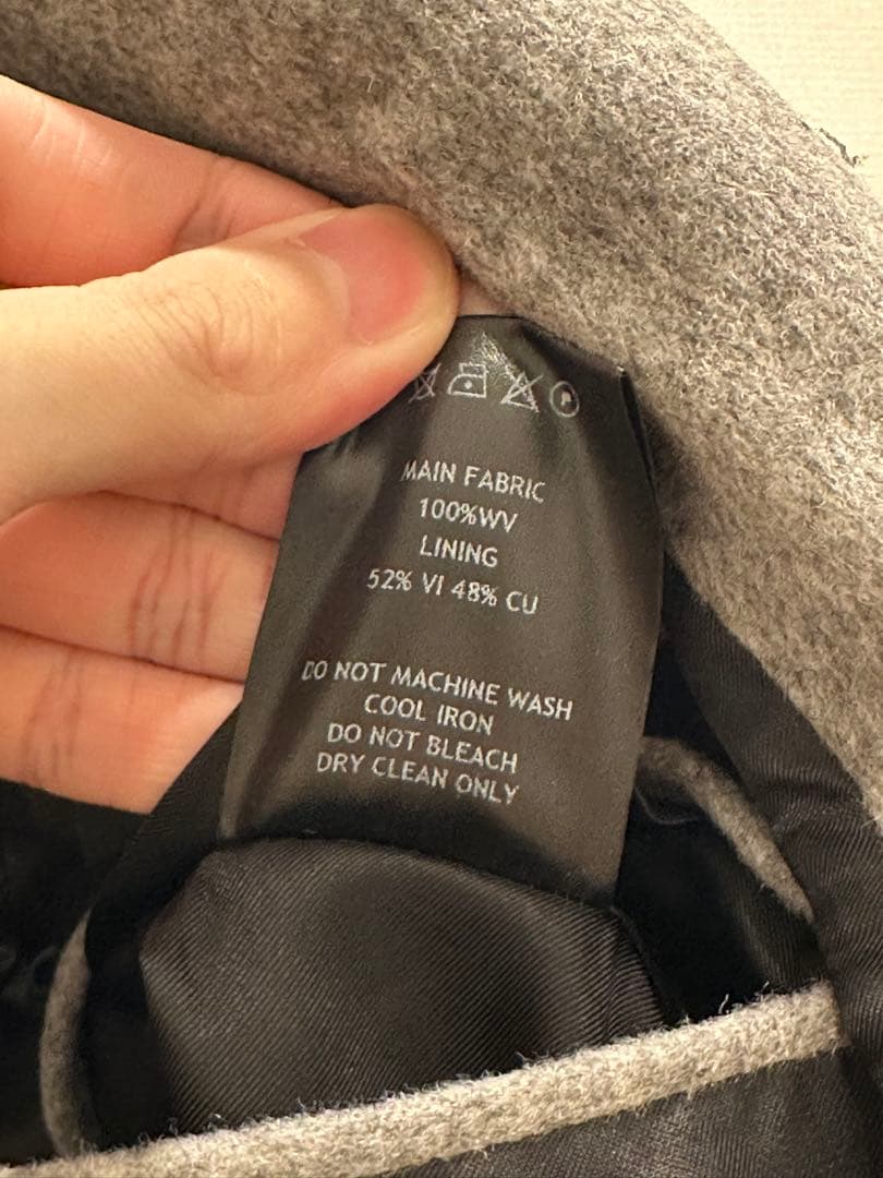 earnest w baker チェスターコート ダブル グレー 46