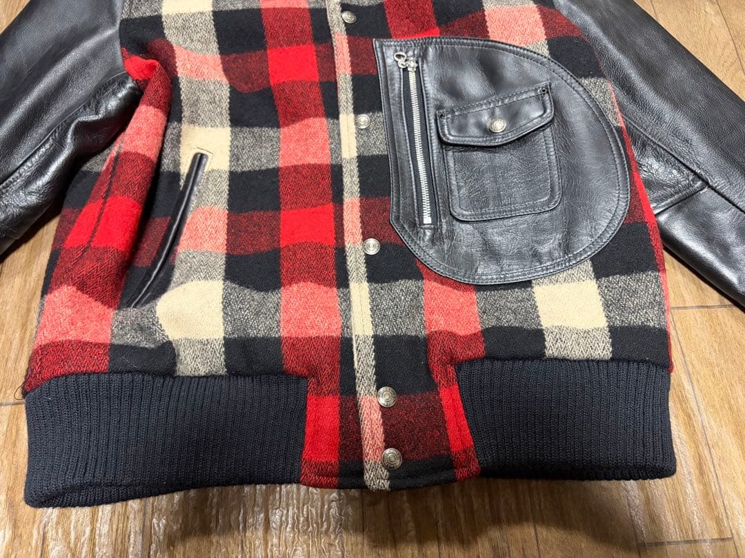 美品 schott ショット スタジャン レザー leather jacket