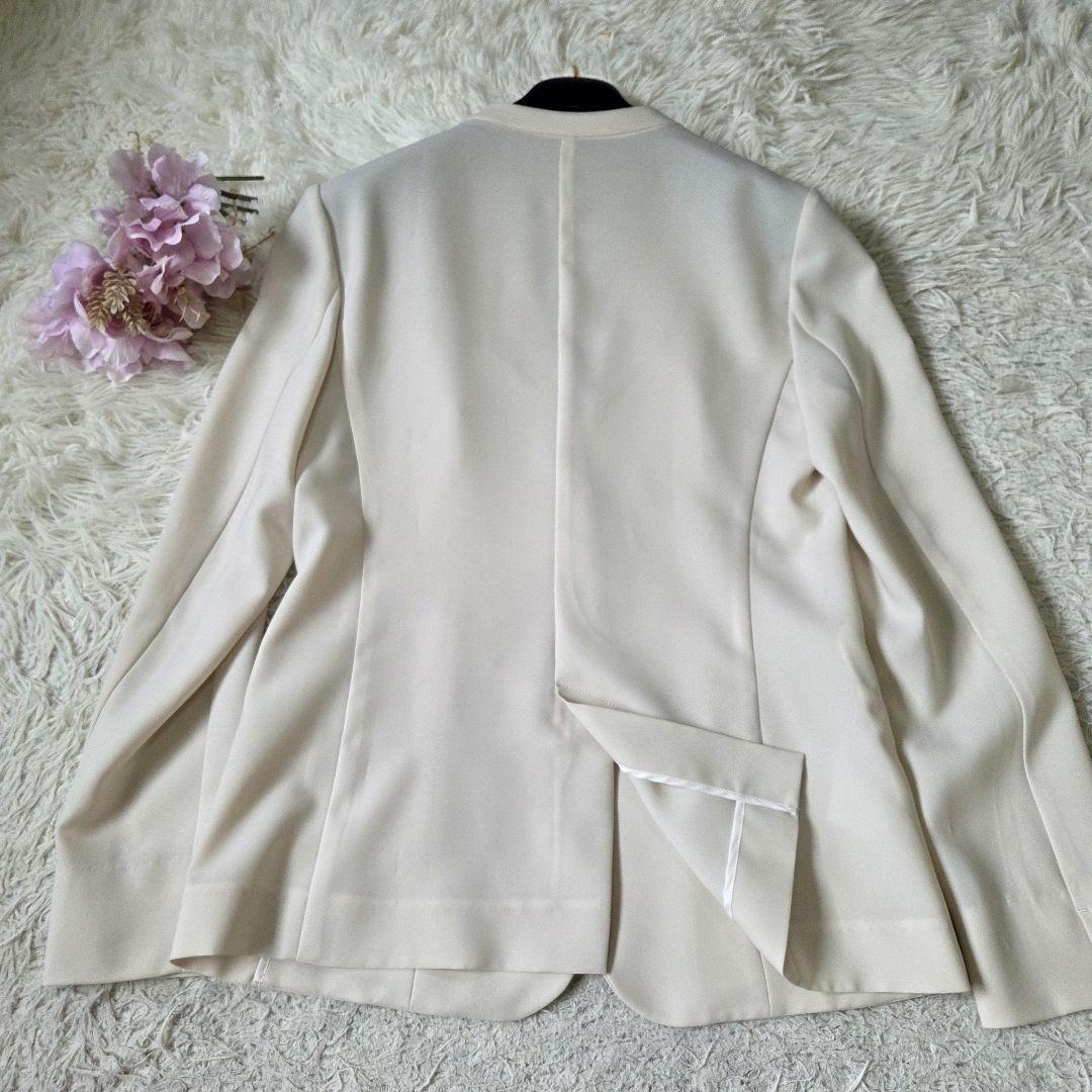 美品 23区 スカート セットアップ カラーレスジャケット サイズM 洗える