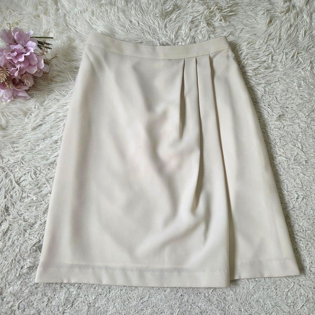美品 23区 スカート セットアップ カラーレスジャケット サイズM 洗える
