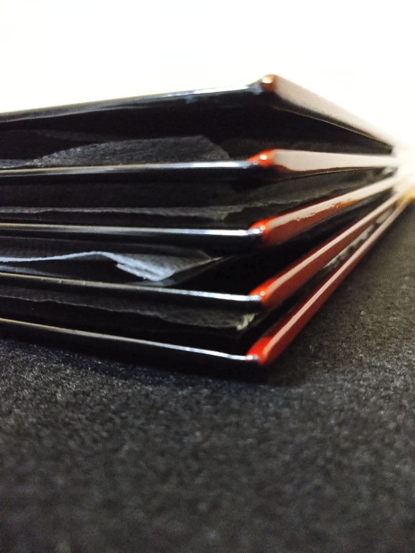 京漆器　漆器のアソベ　木製　漆器　折敷膳　5枚　レトロ