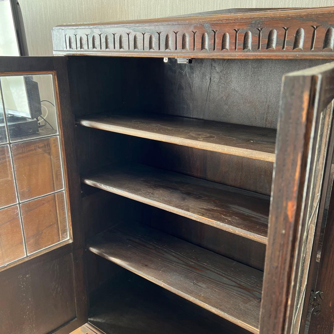 イギリスアンティーク　ディスプレイキャビネット　ブックケース