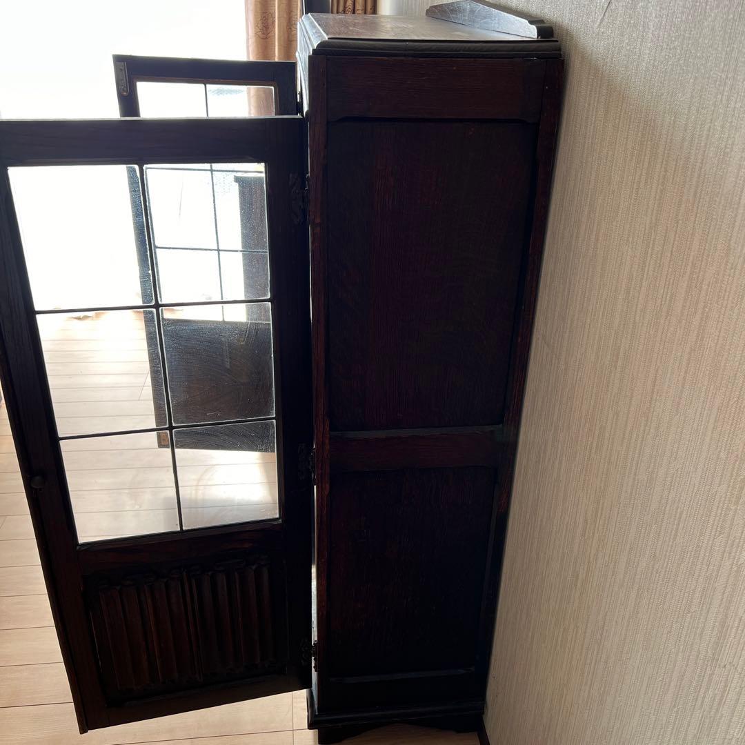 イギリスアンティーク　ディスプレイキャビネット　ブックケース