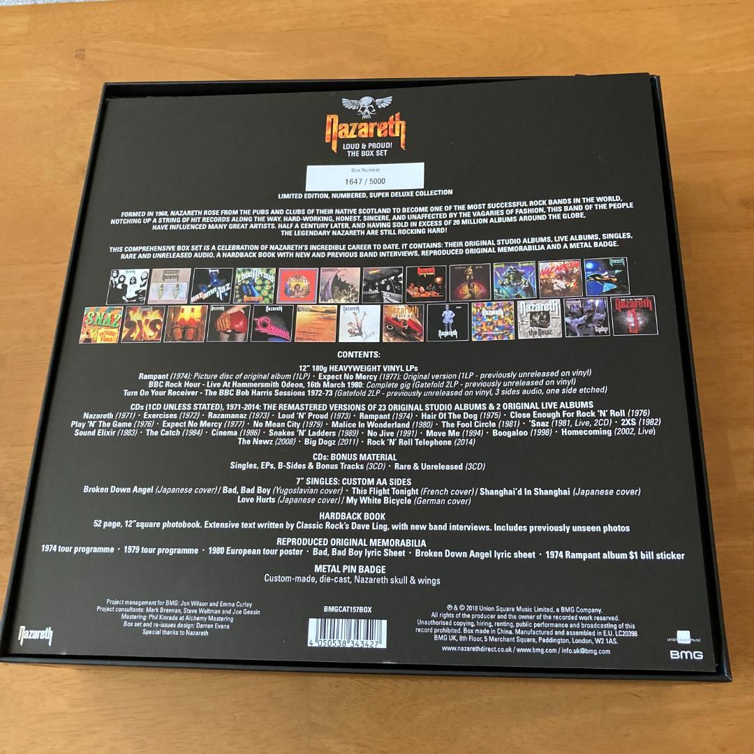ナザレス　 Box Set 限定版　32CD 7LP 7inch3