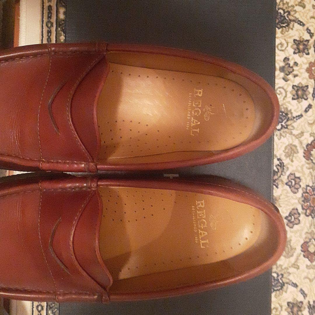 REGAL ダークブラウン レザー ローファー26.5cm