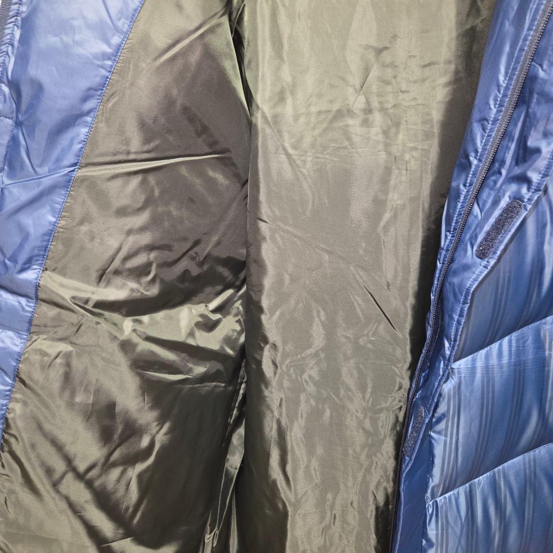 未使用品adidas ネイビー グランドコート　ダウンコート フード付き2XO