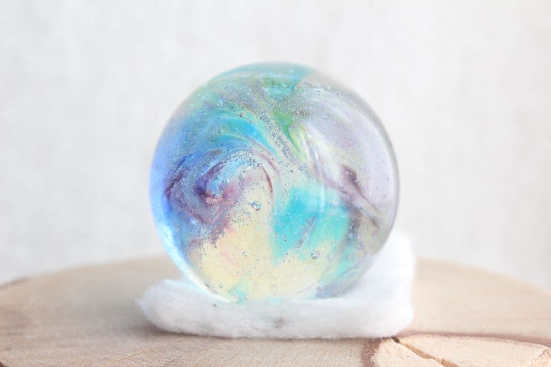 シエラネバダ産アンダラクリスタル　スフィア　マルチカラー　ブルー系