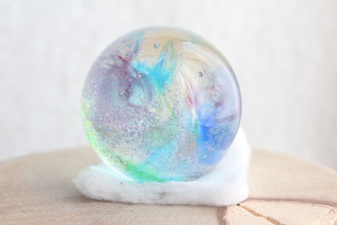 シエラネバダ産アンダラクリスタル　スフィア　マルチカラー　ブルー系