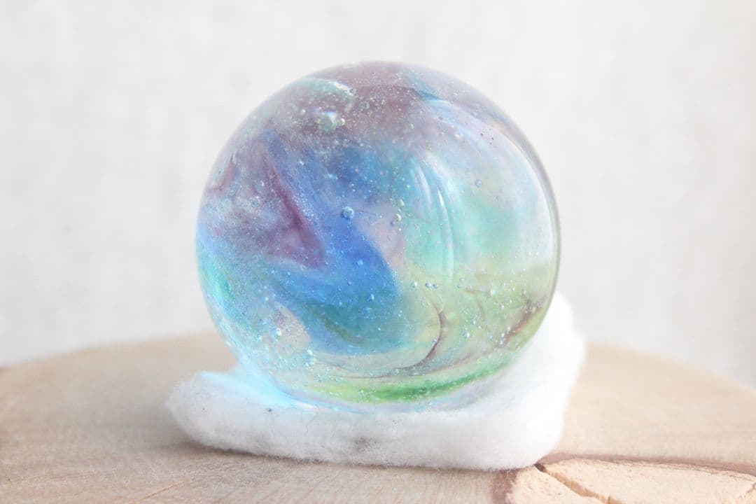 シエラネバダ産アンダラクリスタル　スフィア　マルチカラー　ブルー系
