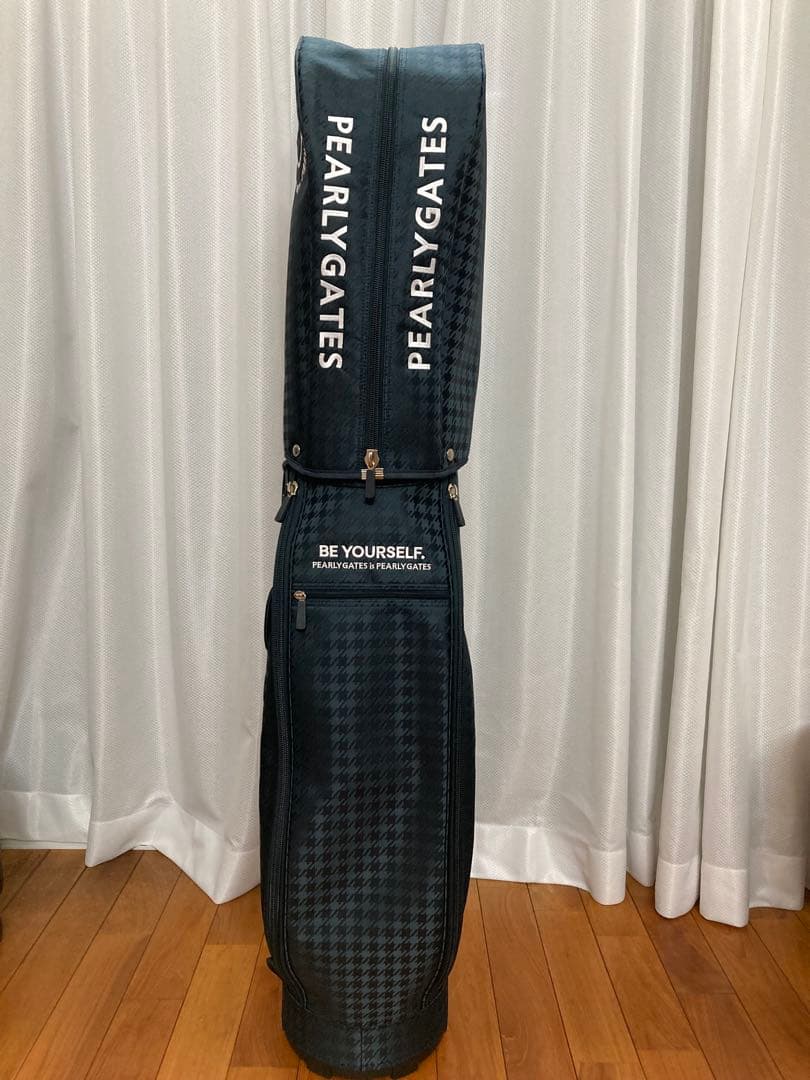 PEARLY GATES チェック柄キャディバッグ