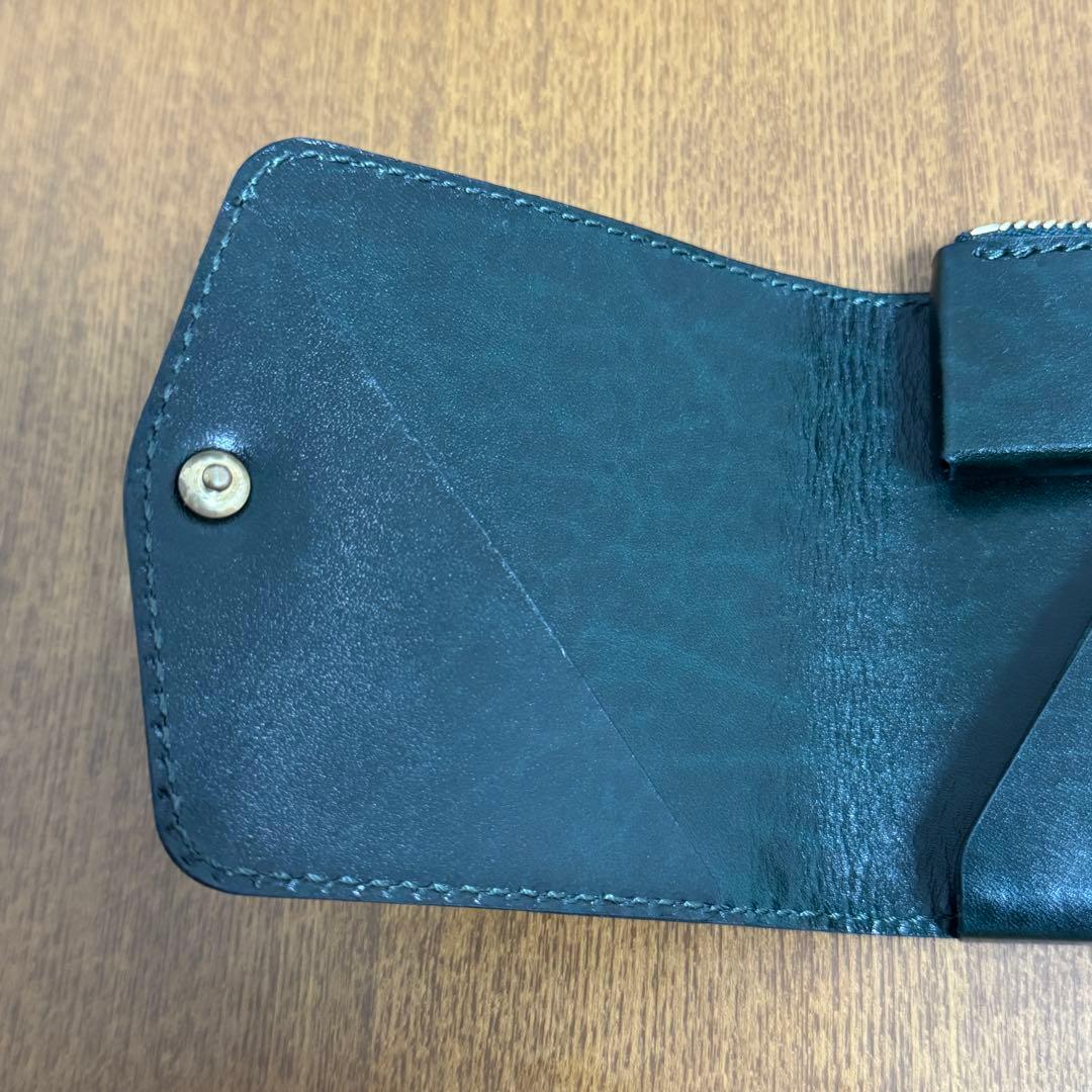 5周年特別仕様]小さく薄い財布SAKU ver.3 Plus Rugato 緑