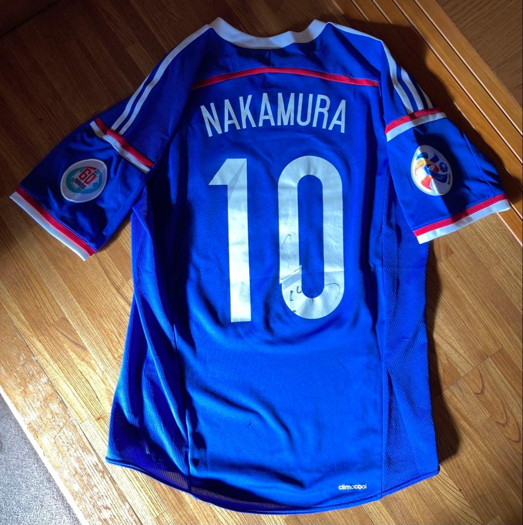 「サイン入り」 中村俊輔 横浜Fマリノス レプリカユニフォーム （Oサイズ）