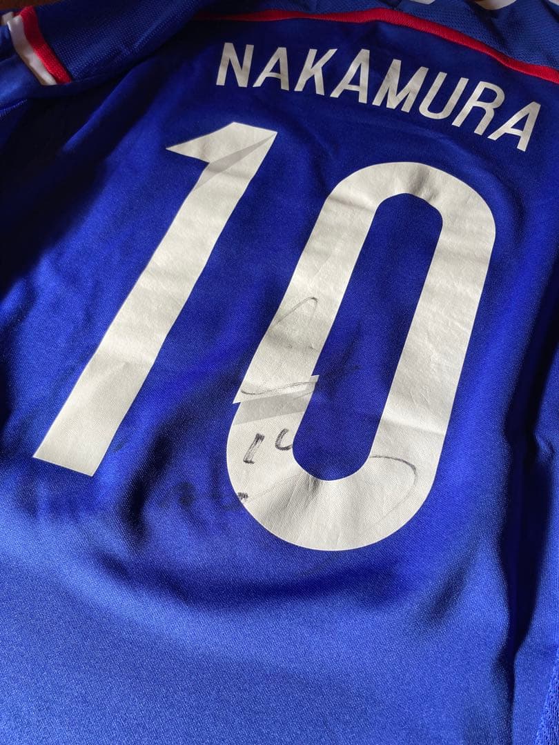 「サイン入り」 中村俊輔 横浜Fマリノス レプリカユニフォーム （Oサイズ）