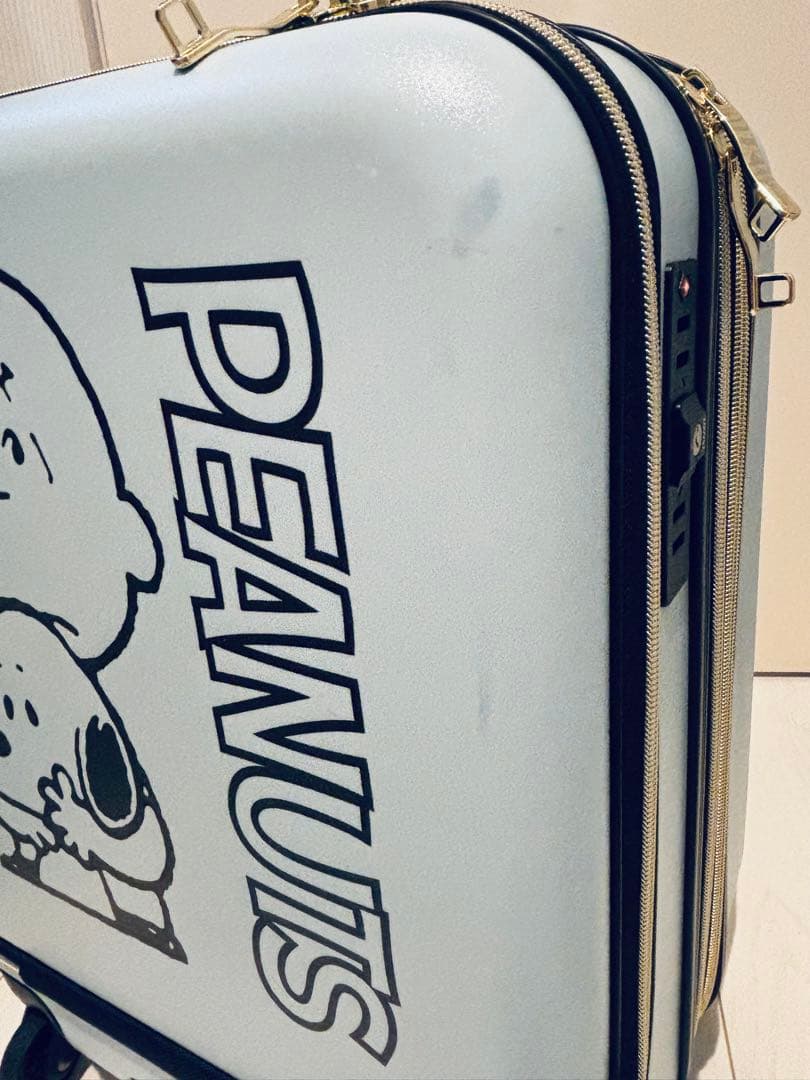 PEANUTS スヌーピー キャリーケース　フロントオープン　拡張機能付