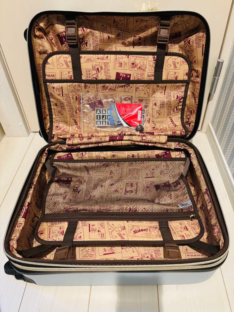 PEANUTS スヌーピー キャリーケース　フロントオープン　拡張機能付