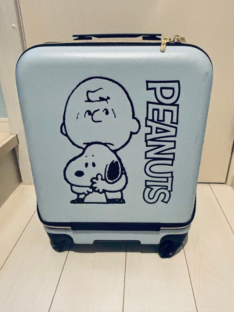 PEANUTS スヌーピー キャリーケース　フロントオープン　拡張機能付