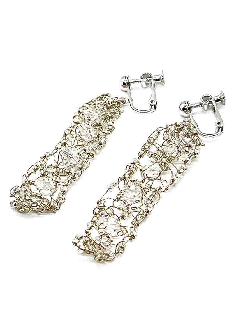 【イタリア製】ベネチアンガラスネックレス・ブレスレット・イヤリング3点セット