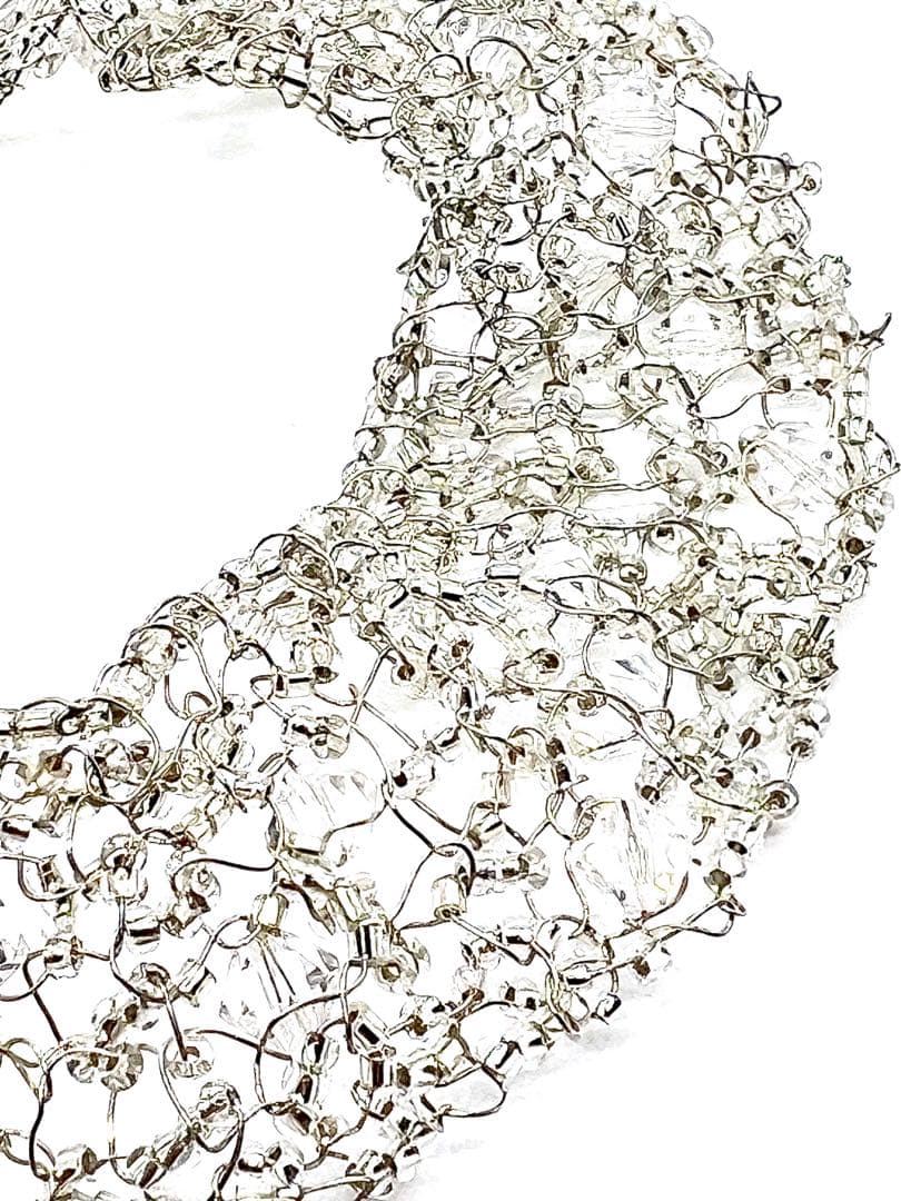 【イタリア製】ベネチアンガラスネックレス・ブレスレット・イヤリング3点セット