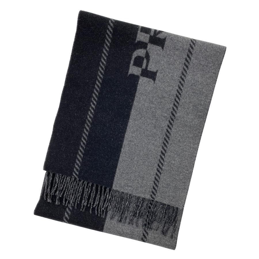 1回のみ短時間使用♡PRADAジャカードロゴ入りスモールウールスカーフマフラー