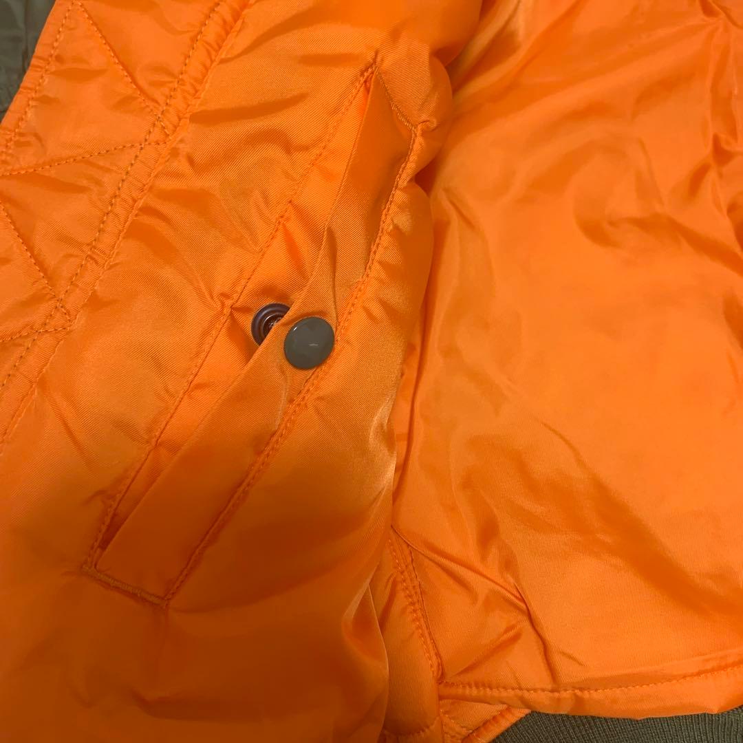 アルファインダストリーズ　XS MA1 カーキ　緑　グリーン　アウター