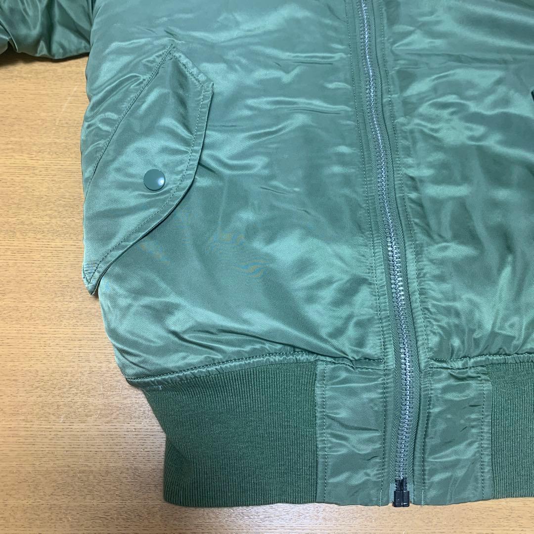 アルファインダストリーズ　XS MA1 カーキ　緑　グリーン　アウター