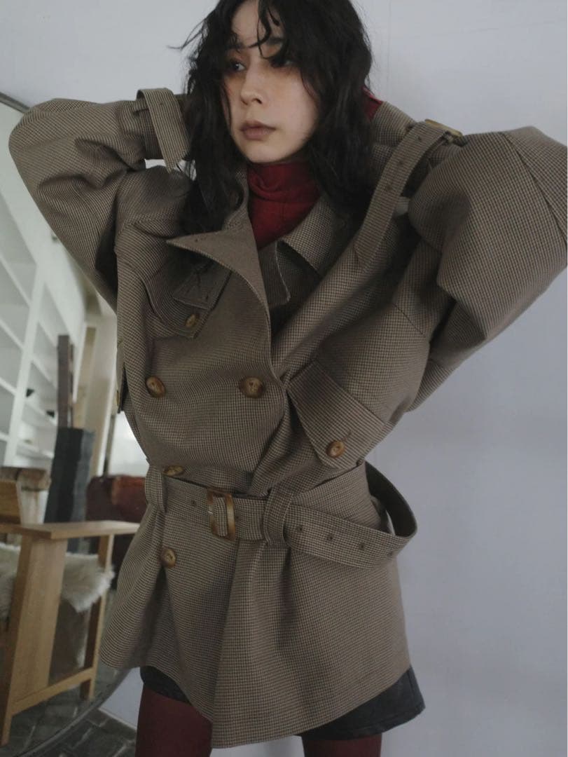 新品 AMERI DADDY MIDI TRENCH COAT タグ付き